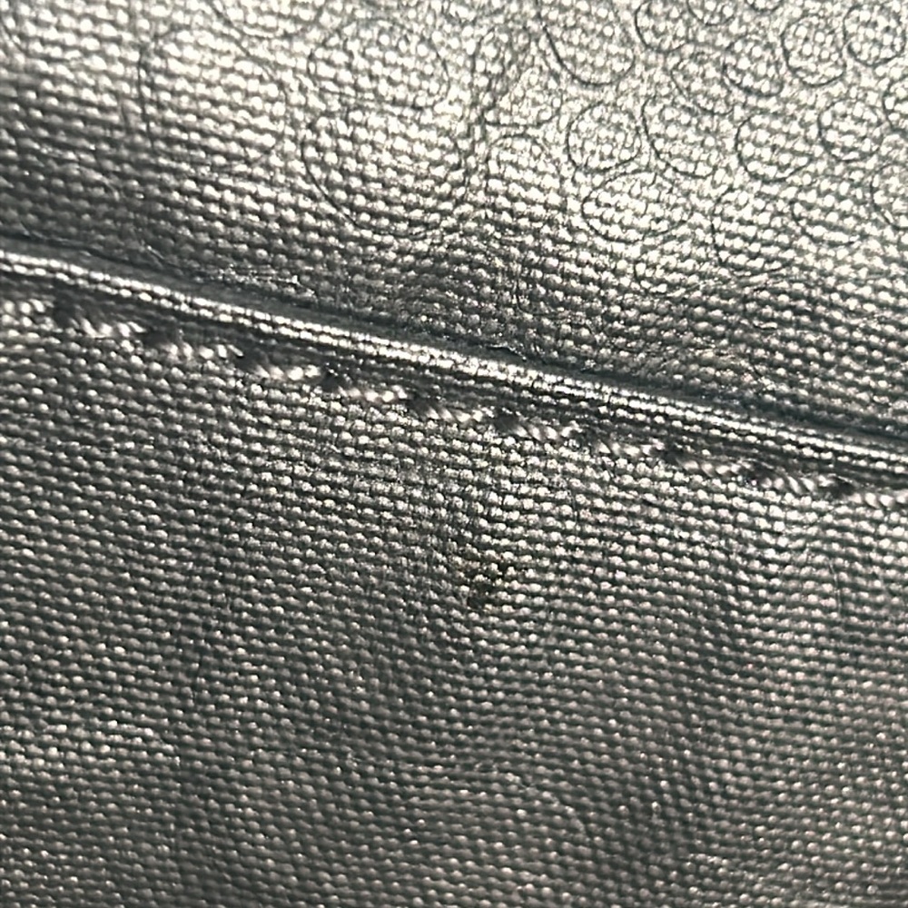 New Kipling Zuma Metallic Pewter Croc Embossed Crossbody Travel Organizer - Picture 12 of 13